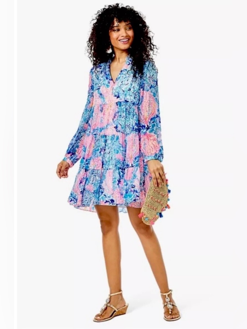 Lilly Pulitzer Sarita Swing Dress in Resort White Sway With Me size 14 - Picture 2 of 9